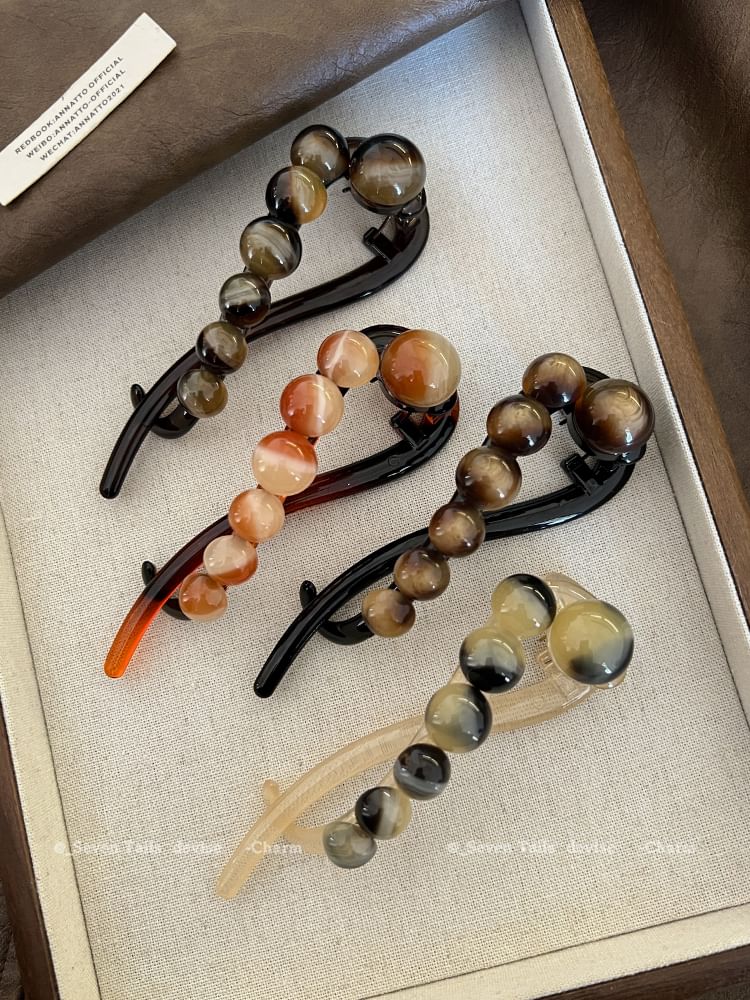 Acrylic Bead Hair Clip