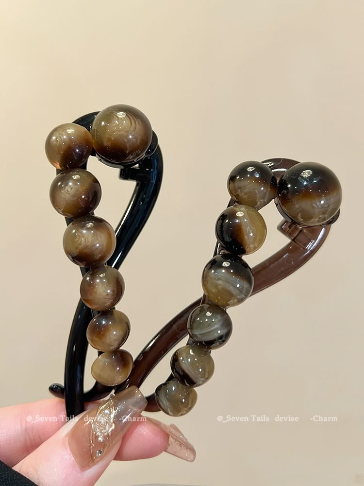 Acrylic Bead Hair Clip