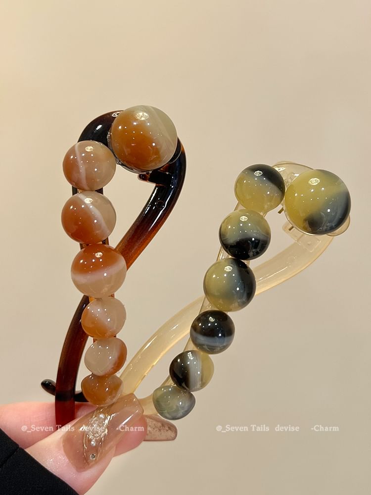 Acrylic Bead Hair Clip