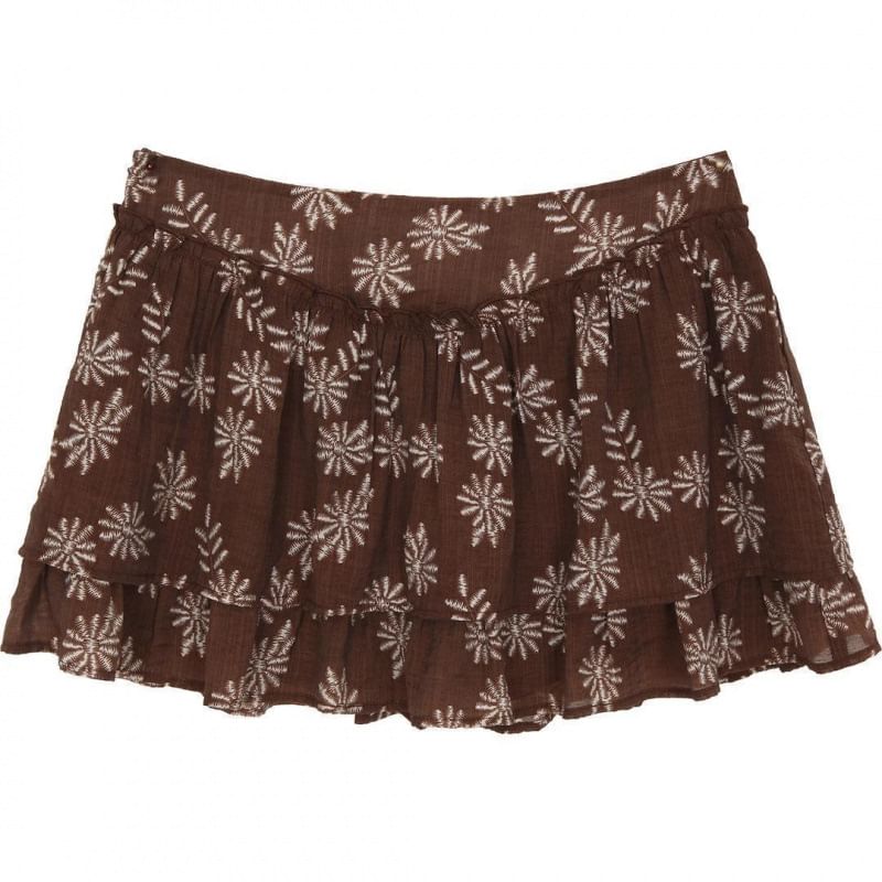 Skirt / Mini V-Neck Print Sleeveless Top