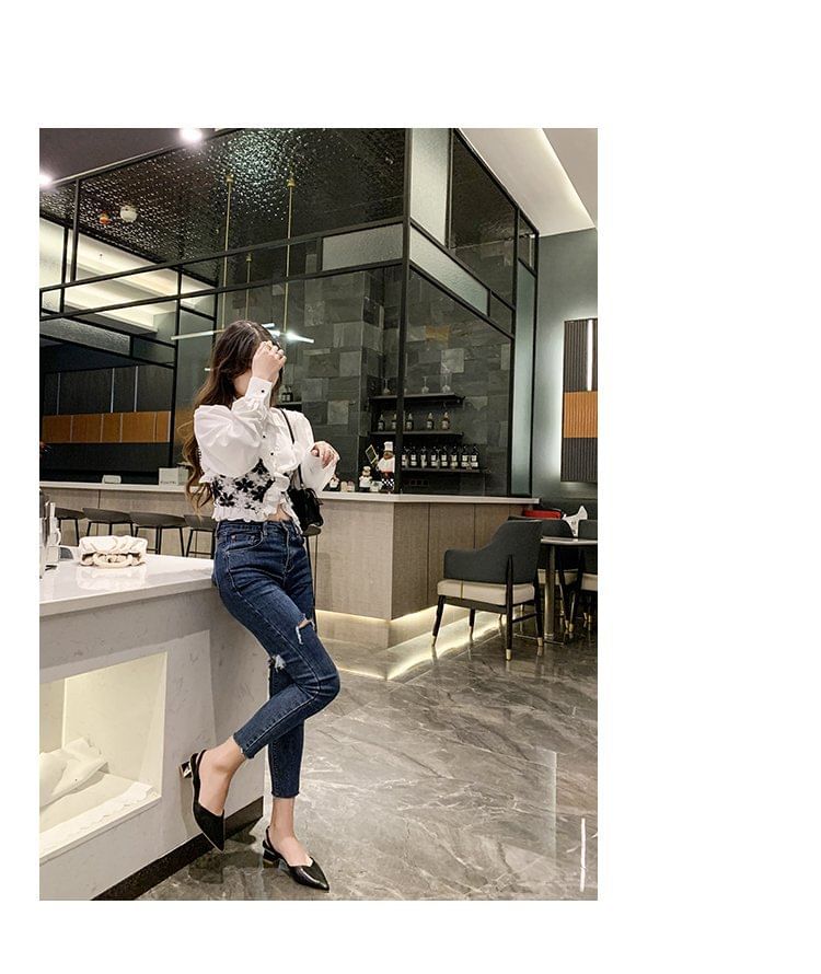 Slingback Pumps Pointed Toe