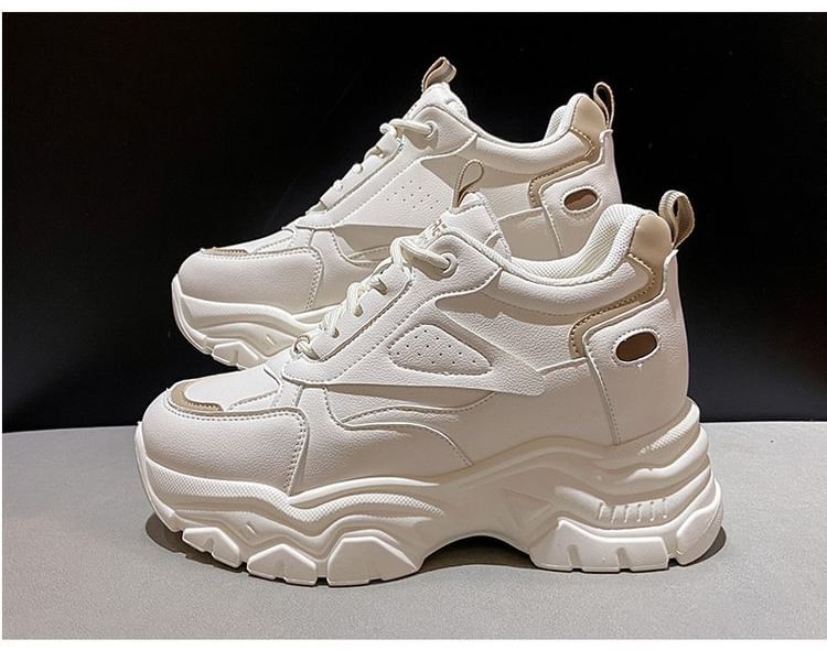 Wedge Platform Hidden Sneakers Panel