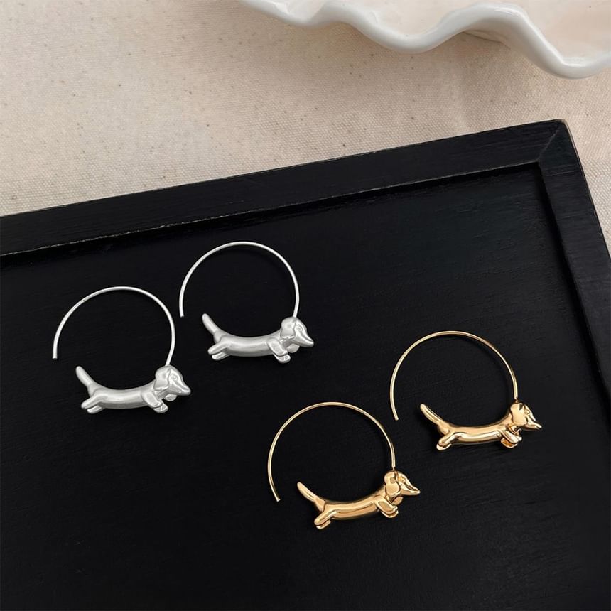 Earring Open Dog Hoop