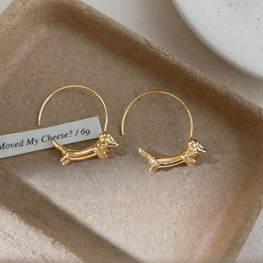 Earring Open Dog Hoop