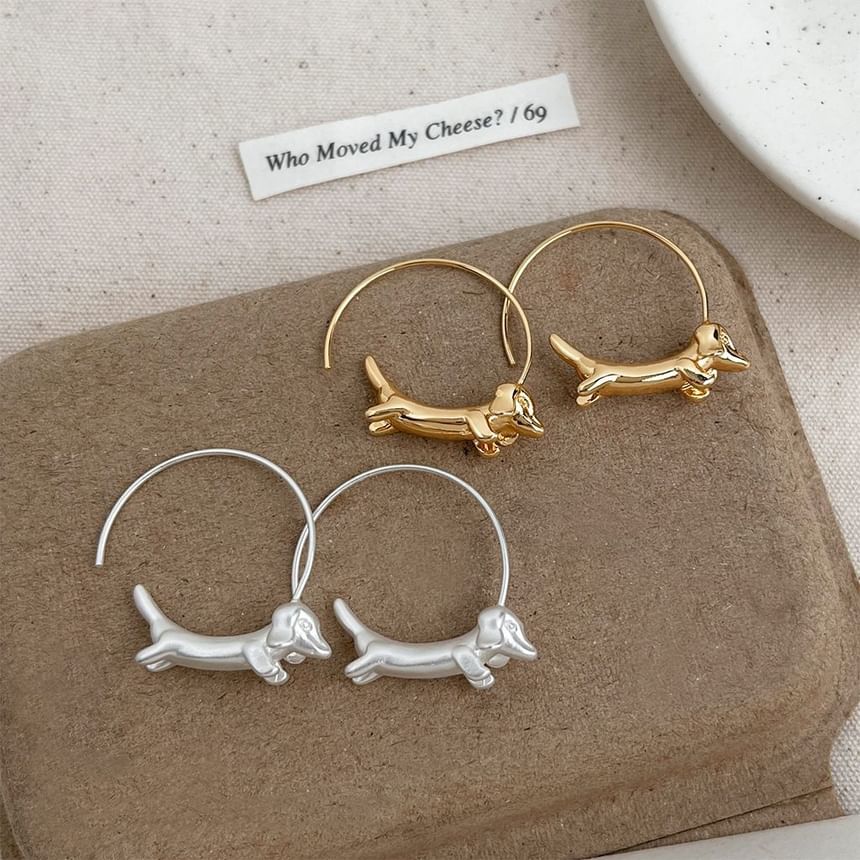 Earring Open Dog Hoop