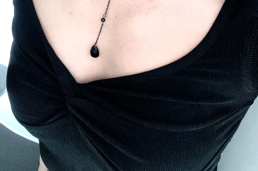 Necklace Station Chain Faux Crystal