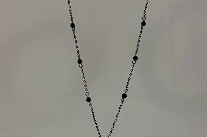 Necklace Station Chain Faux Crystal