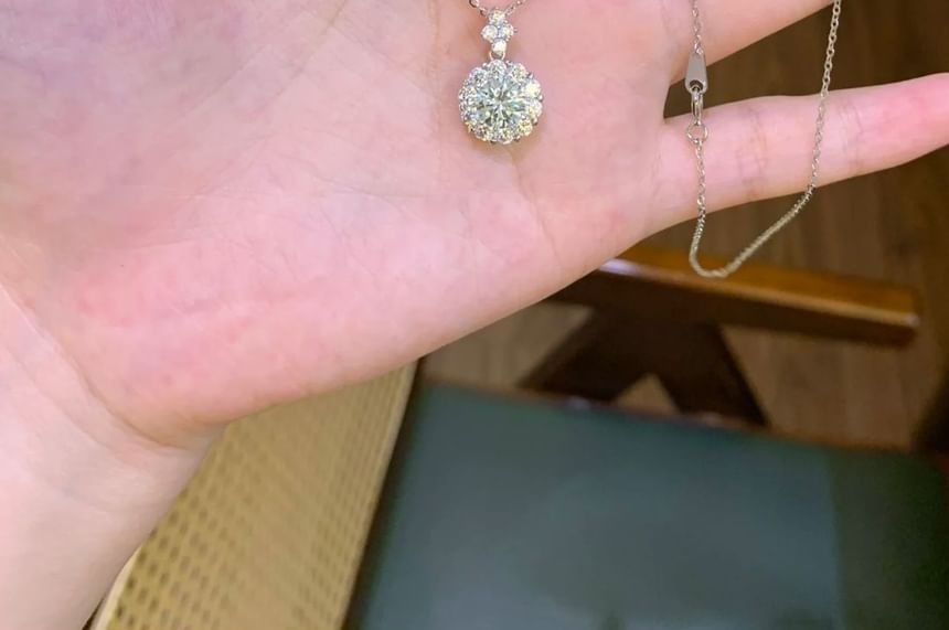 Rhinestone Necklace Pendant