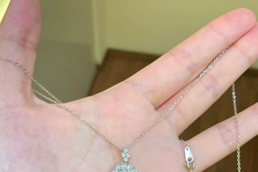 Rhinestone Necklace Pendant