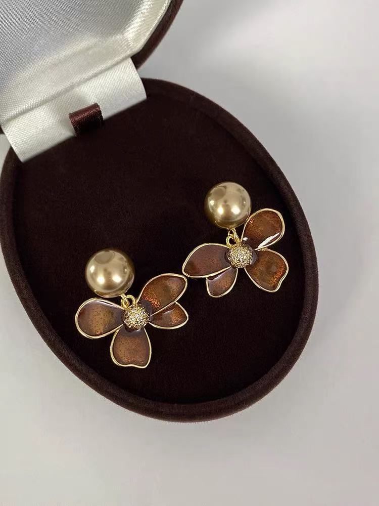 Flower Drop Earring Glaze