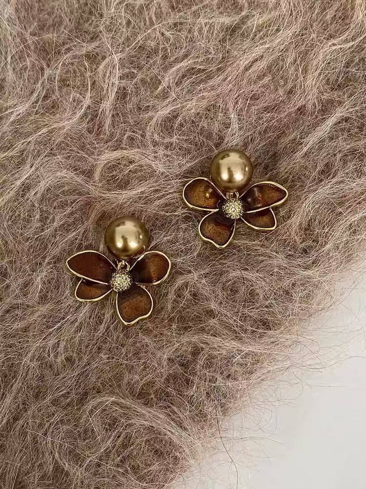 Flower Drop Earring Glaze