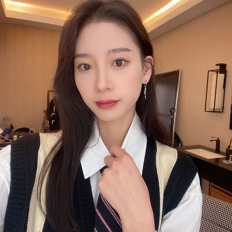 Spike Earring Hoop Bar Drop