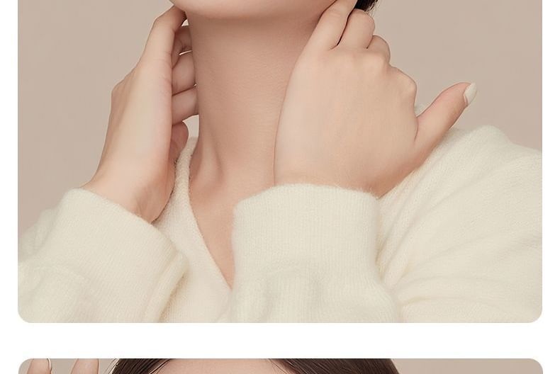 Asymmetrical Earring Faux Drop Glitter Pearl