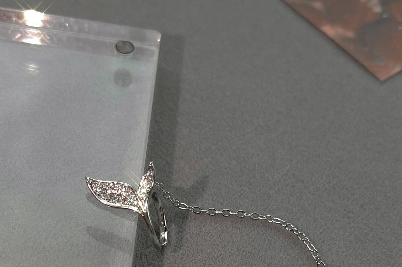 925 Chain Silver Fish Sterling Ear Cuff Tail