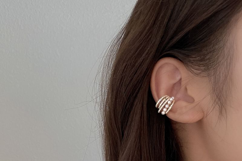 Ear Faux Pearl Cuff