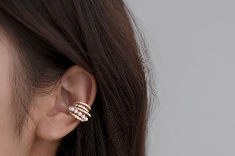 Ear Faux Pearl Cuff