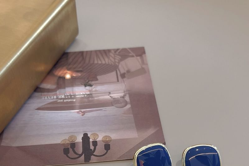 925 Square Sterling Stud Earring Silver