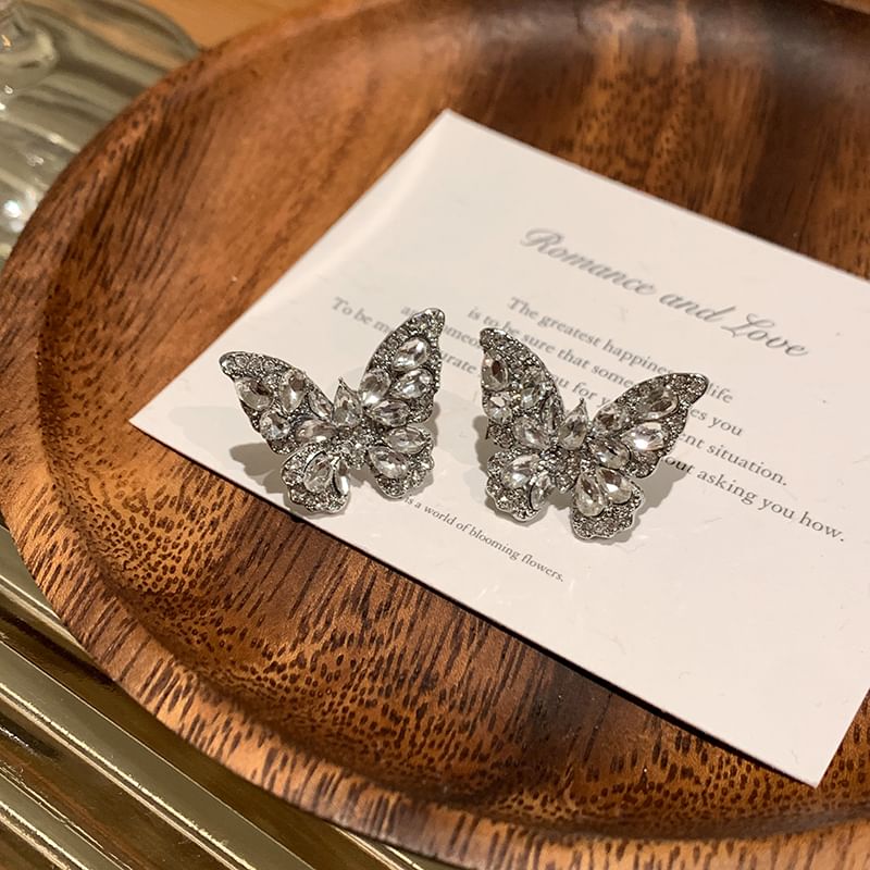 Rhinestone Cuff Butterfly Ear