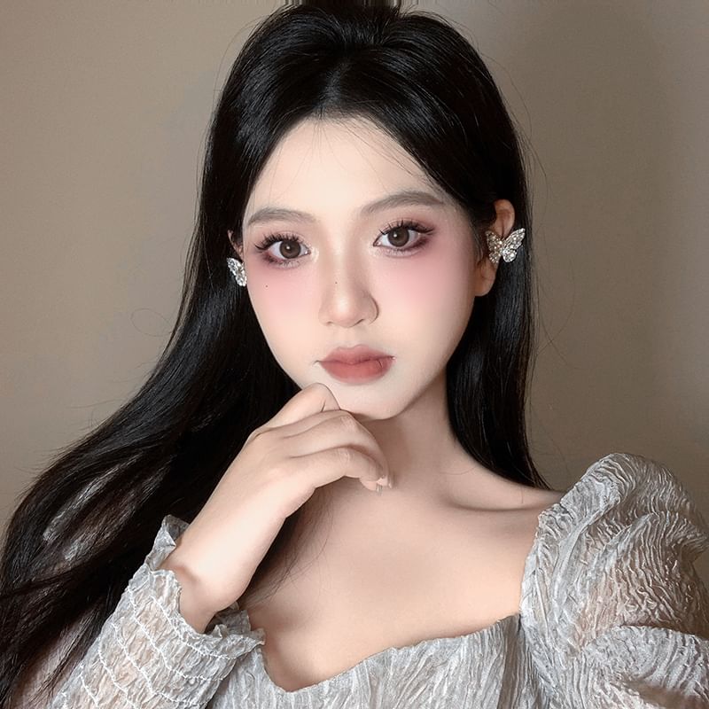 Rhinestone Cuff Butterfly Ear