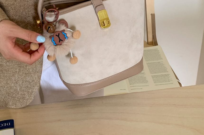 Faux Bag Leather Crossbody Piped