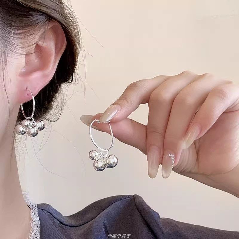 Drop Bead Polished Earring Alloy