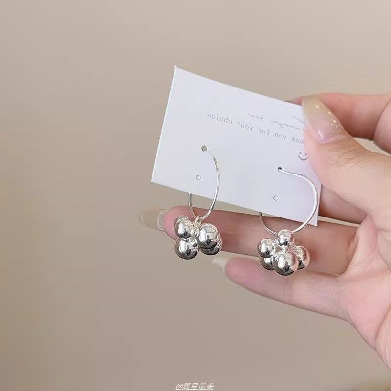 Drop Bead Polished Earring Alloy