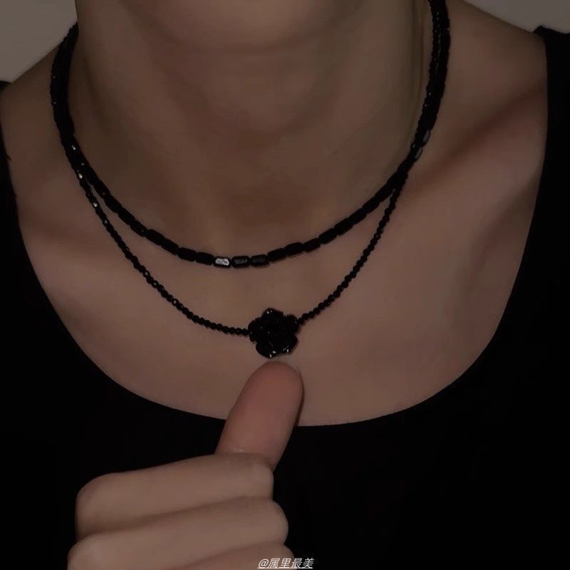 Layered Gemstone Choker Faux Bead