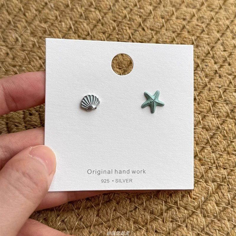 Stud Alloy Asymmetrical Starfish Earring