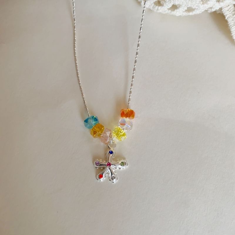 Crystal Alloy Faux Pendant Star Choker