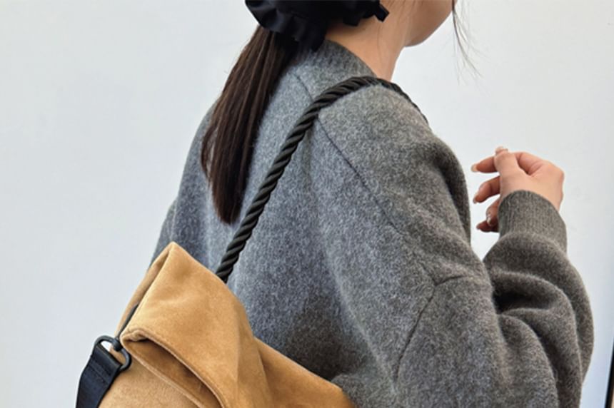 Suede Tone Bag Two Tote Faux