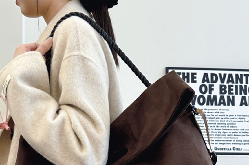 Suede Tone Bag Two Tote Faux