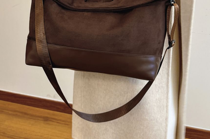 Suede Tone Bag Two Tote Faux