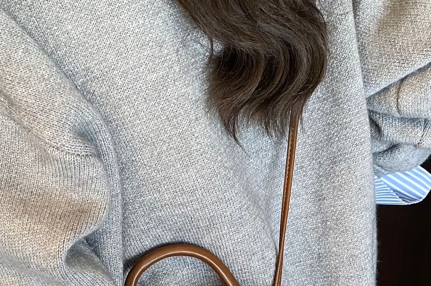 Bag Handle Heart Plaid Applique Crossbody Flap Top