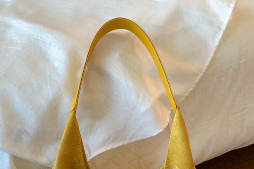 Pouch Tote Suede Faux Bag With