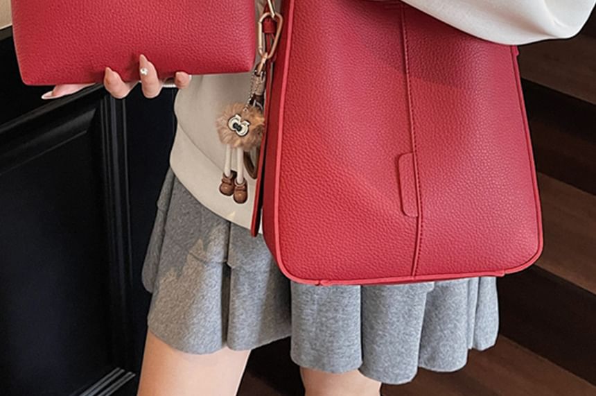 Shoulder Bag Pouch Faux Leather With