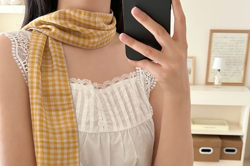 Scarf Plaid Reversible