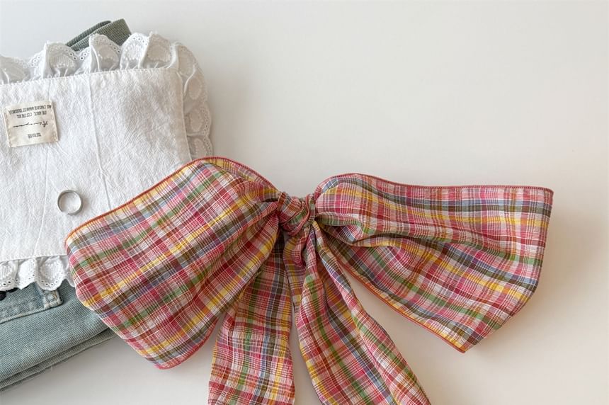 / Scarf Headkerchief Plaid