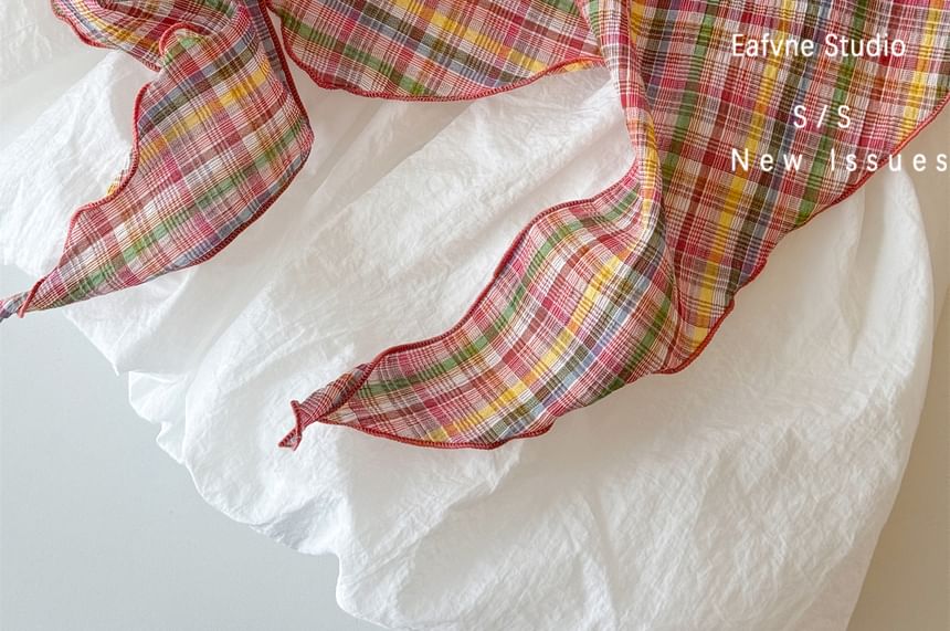 / Scarf Headkerchief Plaid