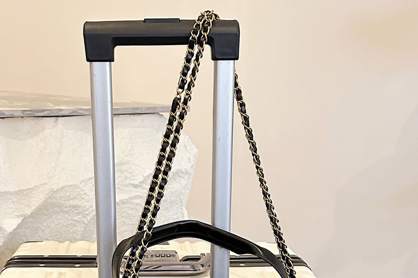 Tote Suede Faux Bag Quilted Crossbody Chain Strap