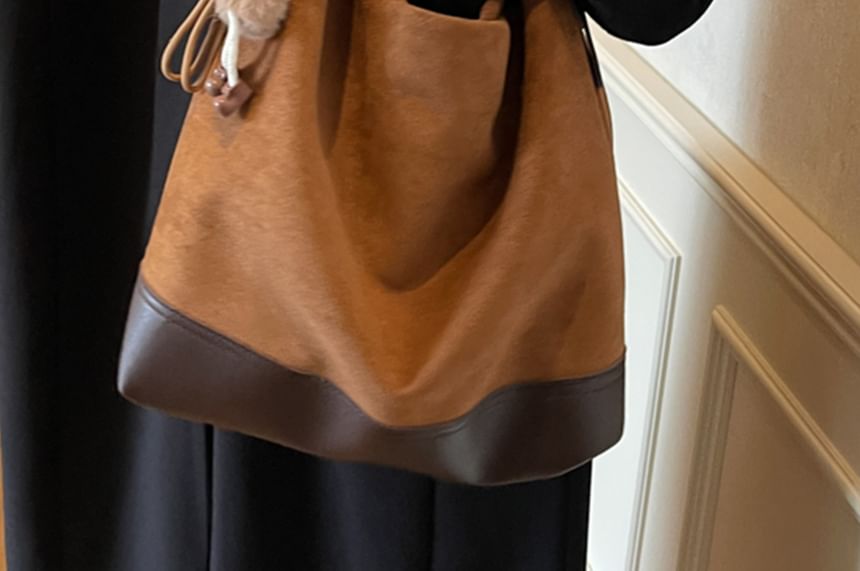 Faux Suede Bag Tote