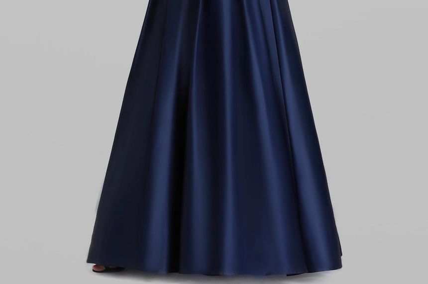 Evening Gown Off Plain A-Line Shoulder