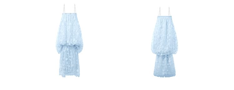 A-Line Sleeveless Sheer Evening Gown