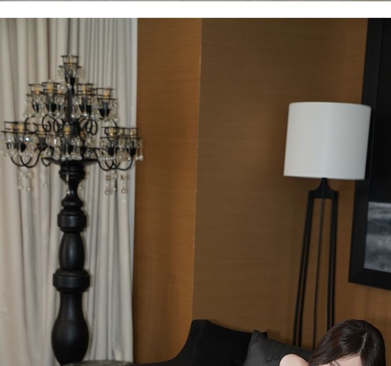 Plain Sheath Evening Back Halter Gown Open