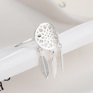 Silver Open 925 Sterling Dream Ring Catcher
