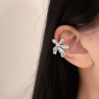 Earring Floral Alloy