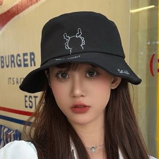 Embroidered Cartoon Hat Bucket