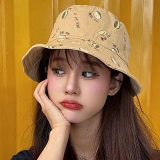 Print Hat Durian Bucket