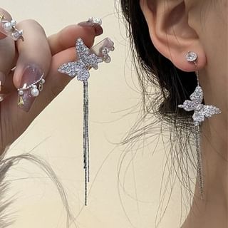 Earring Butterfly Drop