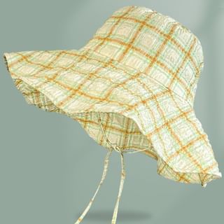 Hat Sun Plaid