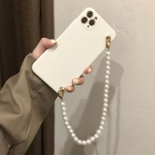 Pearl Case Phone Faux Strap
